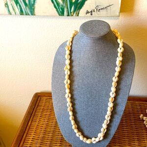 Vintage 36” inch Long Cowrie Shells Necklace